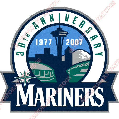 Seattle Mariners Customize Temporary Tattoos Stickers NO.1914
